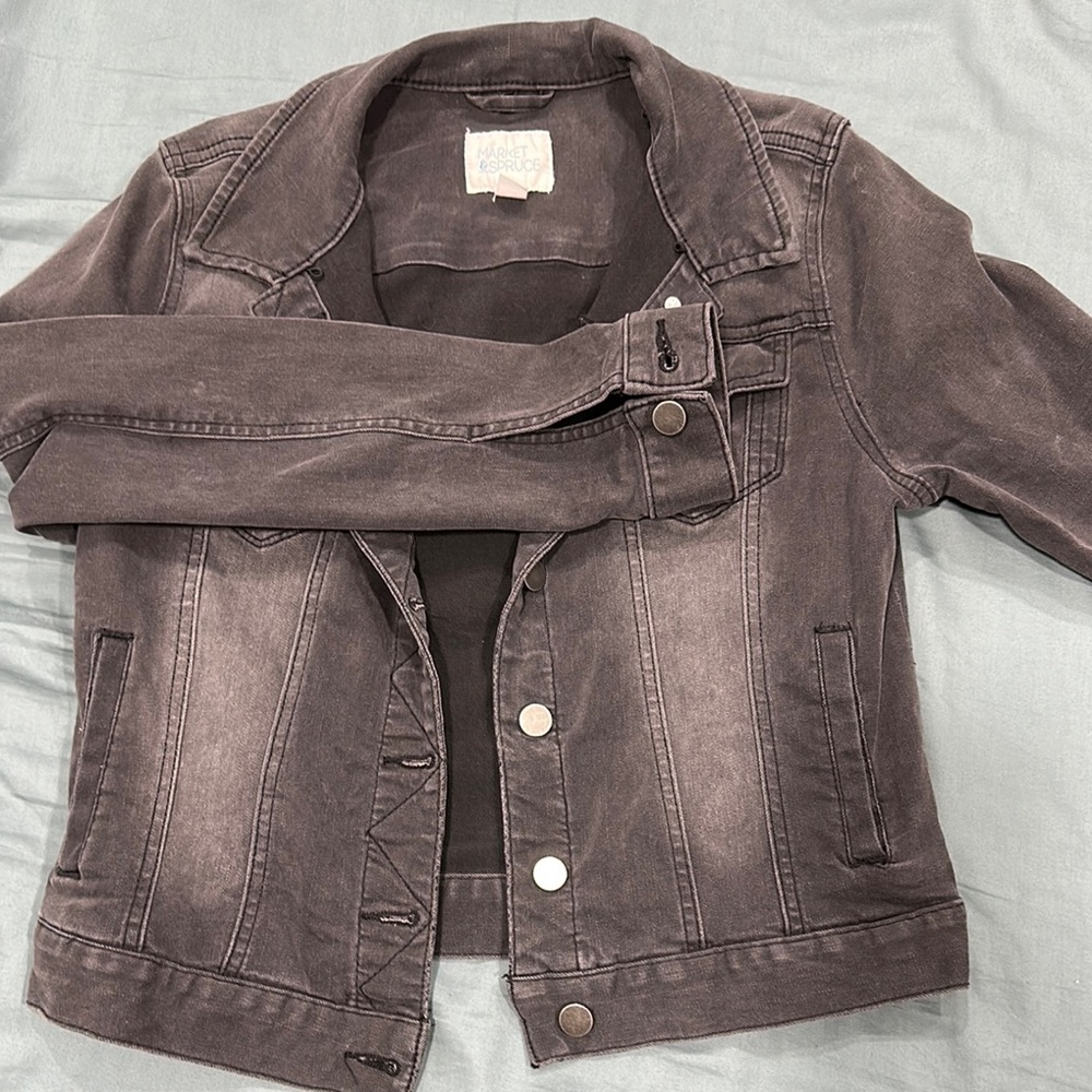 Market & Spruce Charcoal Jacket